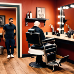 **Prompt:** A cozy and inviting barbershop interior, bathed in warm, soft lighting. A skilled, compassionate barber stands over a client in the chair, both engaged in a deep, confidential conversation. The client appears relaxed and trustful, possibly with a subtle expression of relief or introspection, highlighting the barbershop as a modern "confessional" and a safe space for emotional release. Traditional barber tools are neatly arranged, adding to the authentic, timeless atmosphere.